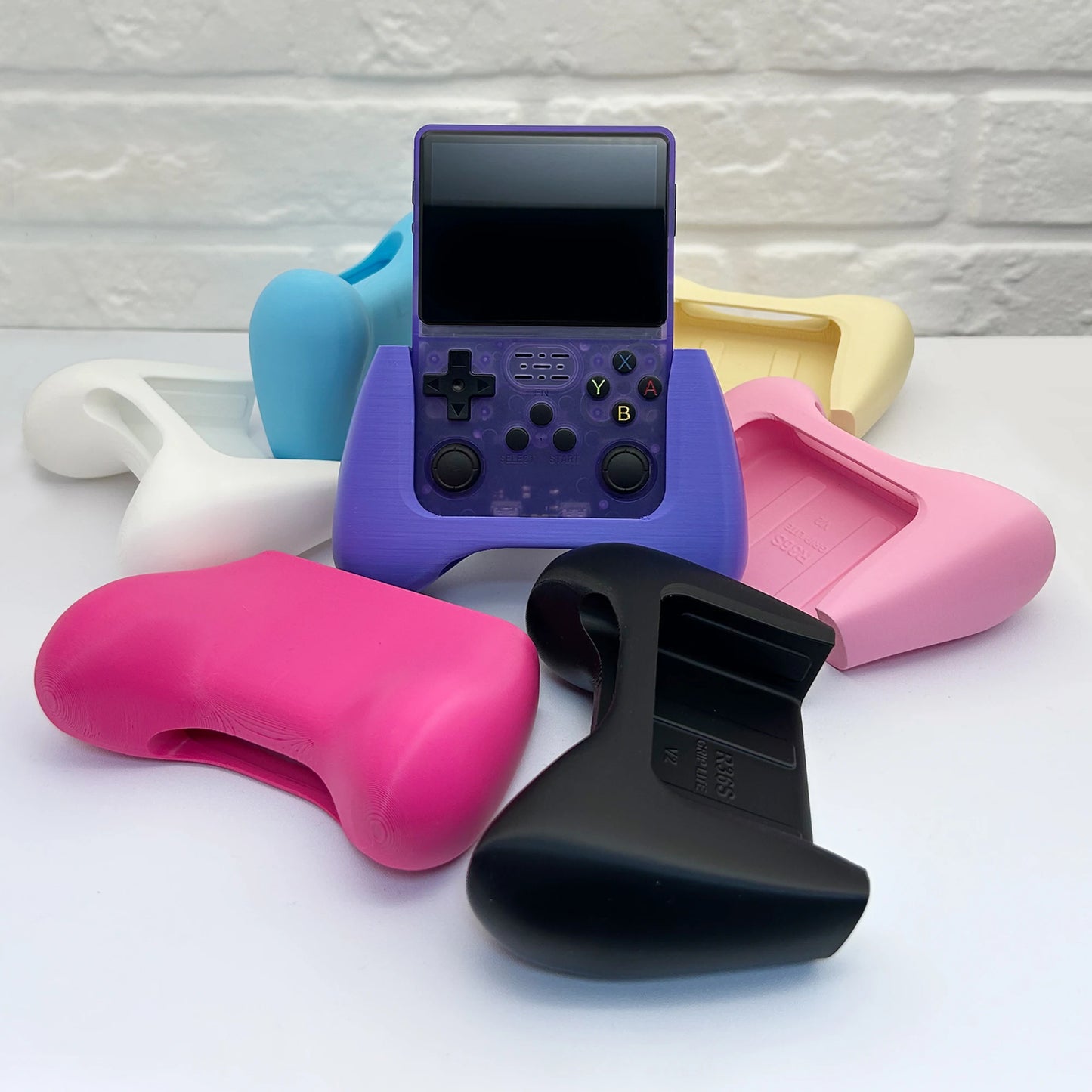 3D Printed Accessories For R36S Grip Handle DIY Controller R36S 3D Grip Comfortable r36 s Console Grip