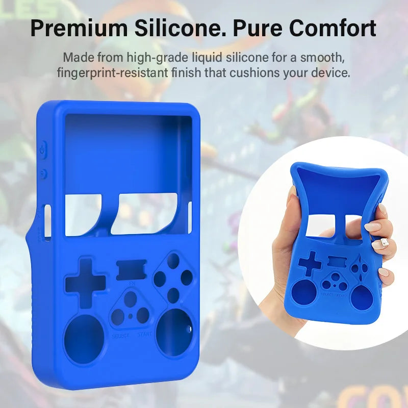 Silicone Case For R36S Handheld Game Console Protective Cover Scratch Resistant Dustproof Storage Box Soft Shell For R36S Consol